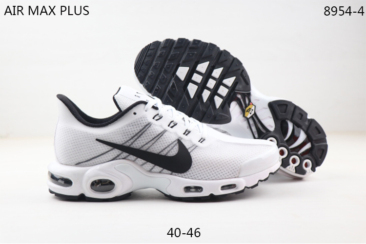 2021 Nike Air Max Plus Mesh White Black